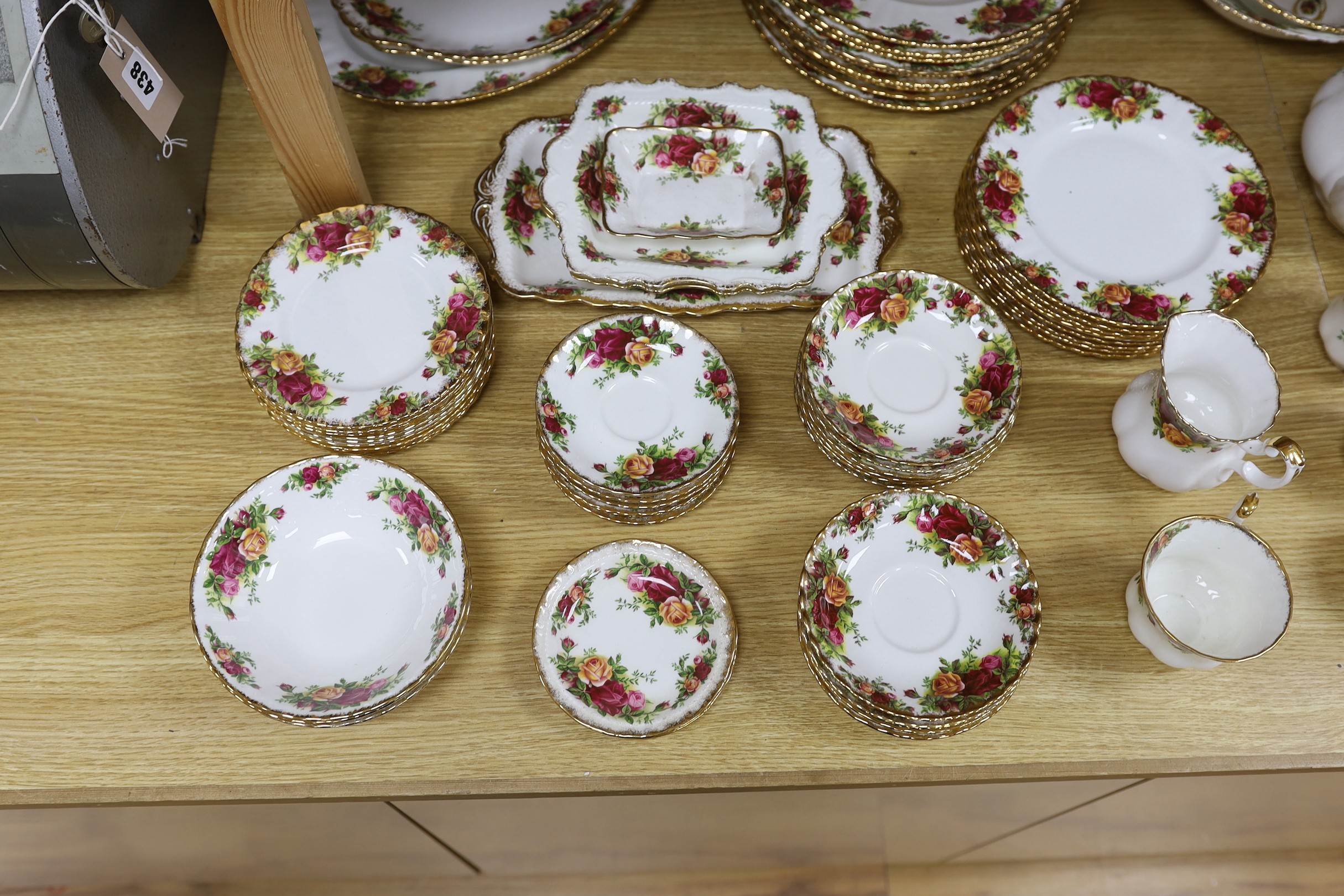 An extensive Royal Albert Old Country Roses part dinner and tea service